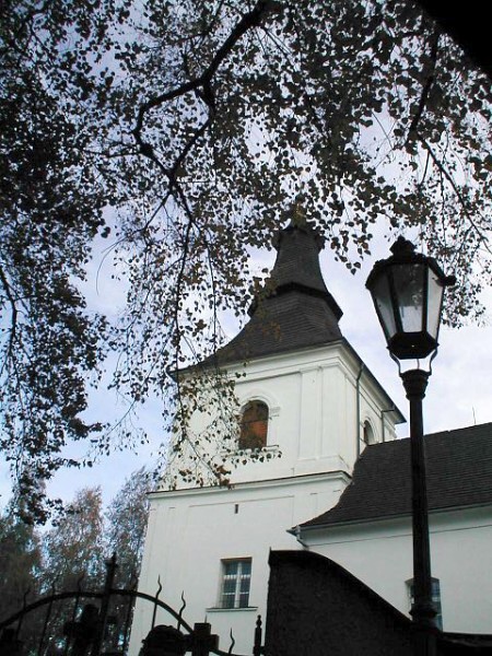 Kostel sv.Barbory - pohled od branky