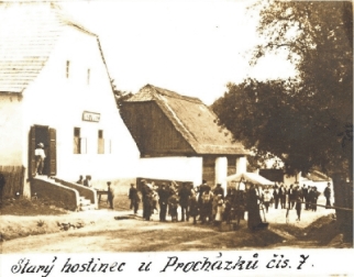 Pseka 1928 - hostinec u Prochzk ped pestavbou